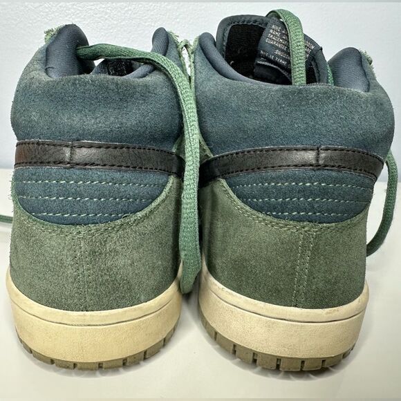 Nike SB Dunk Mid Pro Green 314383-304 vintage Retro 9.5 Suede black lava - Picture 4 of 9